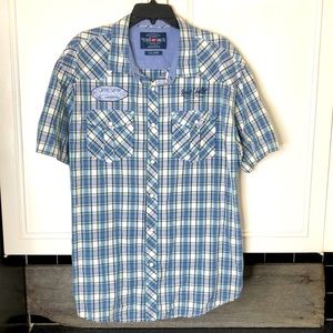 Ecko UNLTD. Pearl button snap short sleeve shirt men’s size 2XL